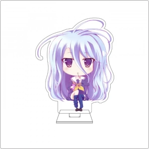 Anime No Game No Life Cosplay Cute Acrylic Figure Stand Plate Shiro Sora Ornaments Gifts Custom Charm Phone Personalized, Keychain, Mô Hình Đứng Standee Anime, In 2 Mặt, Cao 6cm, Trang Trí Decor Bàn Học, Balo