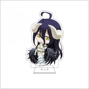 Anime Overlord Cosplay Cute Acrylic Figure Stand Plate Albedo Ainz Ooal Gown Ornaments Custom Charm Phone Personalized, Keychain, Mô Hình Đứng Standee Anime, In 2 Mặt, Cao 6cm, Trang Trí Decor Bàn Học, Balo