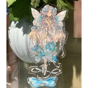 Anime Peripheral Exquisite Flower Fairy Acrylic Stand Character Plaque Desktop Decorate Model Custom Charm Phone Personalized, Keychain, Mô Hình Đứng Standee Anime, In 2 Mặt, Cao 6cm, Trang Trí Decor Bàn Học, Balo