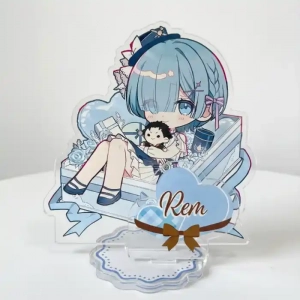 Anime Re:zero -starting Life In Another World- Kara Hajimeru Isekai Seikatsu Model Figurine Custom Charm Phone Personalized, Keychain, Mô Hình Đứng Standee Anime, In 2 Mặt, Cao 6cm, Trang Trí Decor Bàn Học, Balo