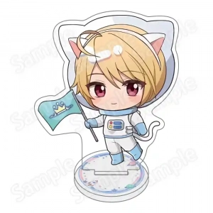 Anime Shugo Chara New Astronaut Style Acrylic Stand Keychain, Hinamori Amu Tsukiyomi Custom Charm Phone Personalized, Keychain, Mô Hình Đứng Standee Anime, In 2 Mặt, Cao 6cm, Trang Trí Decor Bàn Học, Balo
