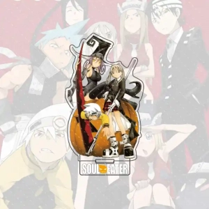 Anime Soul Eater 1 Acrylic Character Black-star, Kid Standing Model Stand Desktop Custom Charm Phone Personalized, Keychain, Mô Hình Đứng Standee Anime,  In 2 Mặt, Cao 6cm, Trang Trí Decor Bàn Học, Balo