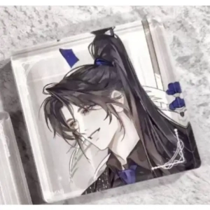 Anime Square Stand The Husky And His White Cat Shizun Acrylic Brick Desktop Decoration Chu Custom Charm Phone Personalized, Keychain, Mô Hình Đứng Standee Anime, In 2 Mặt, Cao 6cm, Trang Trí Decor Bàn Học, Balo