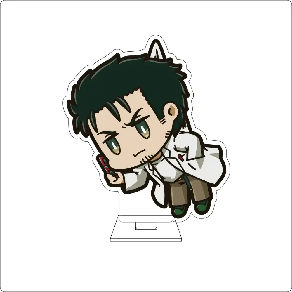 Anime steins;gate Cosplay Cute Acrylic Figure Stand Plate Makise Kurisu Okabe Rintarou Custom Charm Phone Personalized, Keychain, Mô Hình Đứng Standee Anime, In 2 Mặt, Cao 6cm, Trang Trí Decor Bàn Học, Balo 2 Anime steins;gate Cosplay Cute Acrylic Figure Stand Plate Makise Kurisu Okabe Rintarou Custom Charm Phone Personalized, Keychain, Mô Hình Đứng Standee Anime, In 2 Mặt, Cao 6cm, Trang Trí Decor Bàn Học, Balo - Ảnh 2