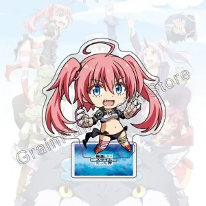 Anime That Time I Got Reincarnated As A Slime Acrylic Stand Figure Rimuru Tempest Chibi Model Custom Charm Phone Personalized, Keychain, Mô Hình Đứng Standee Anime, In 2 Mặt, Cao 6cm, Trang Trí Decor Bàn Học, Balo