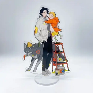 Anime The Wolf That Picked Something Up Acrylic Stand Model Cosplay Characters Ornament Custom Charm Phone Personalized, Keychain, Mô Hình Đứng Standee Anime,  In 2 Mặt, Cao 6cm, Trang Trí Decor Bàn Học, Balo