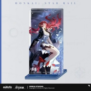 Anime【mihoyo Honkai:star Rail Official】light Cone Pattern Beautiful Quicksand Waterfall Stand Custom Charm Phone Personalized, Keychain, Mô Hình Đứng Standee Anime, In 2 Mặt, Cao 6cm, Trang Trí Decor Bàn Học, Balo