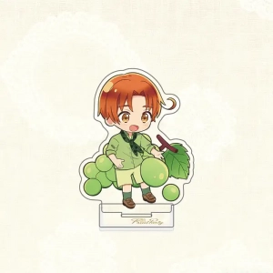 Aph Fruit Party Acrylic Standee & Keychain | Kawaii Chibi Hetalia Characters Desktop Ornament Custom Charm Phone Personalized, Keychain, Mô Hình Đứng Standee Anime, In 2 Mặt, Cao 6cm, Trang Trí Decor Bàn Học, Balo