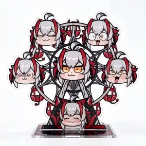Arknights Ferris Wheel Rotating Acrylic Standee Wisadel Figure Creative Appearance Desktop Custom Charm Phone Personalized, Keychain, Mô Hình Đứng Standee Anime, In 2 Mặt, Cao 6cm, Trang Trí Decor Bàn Học, Balo