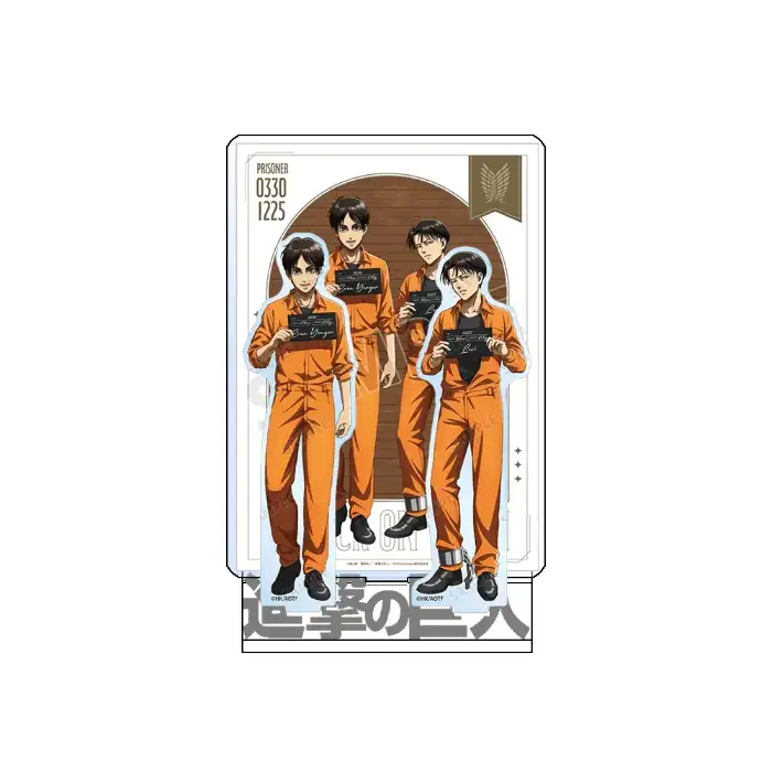 Attack On Titan Eren Levi 1 Acrylic Stand Keychain Prison Uniform Group Tabletop Ornament Custom Charm Phone Personalized, Keychain, Mô Hình Đứng Standee Anime, In 2 Mặt, Cao 6cm, Trang Trí Decor Bàn Học, Balo 2 Attack On Titan Eren Levi 1 Acrylic Stand Keychain Prison Uniform Group Tabletop Ornament Custom Charm Phone Personalized, Keychain, Mô Hình Đứng Standee Anime, In 2 Mặt, Cao 6cm, Trang Trí Decor Bàn Học, Balo - Ảnh 2