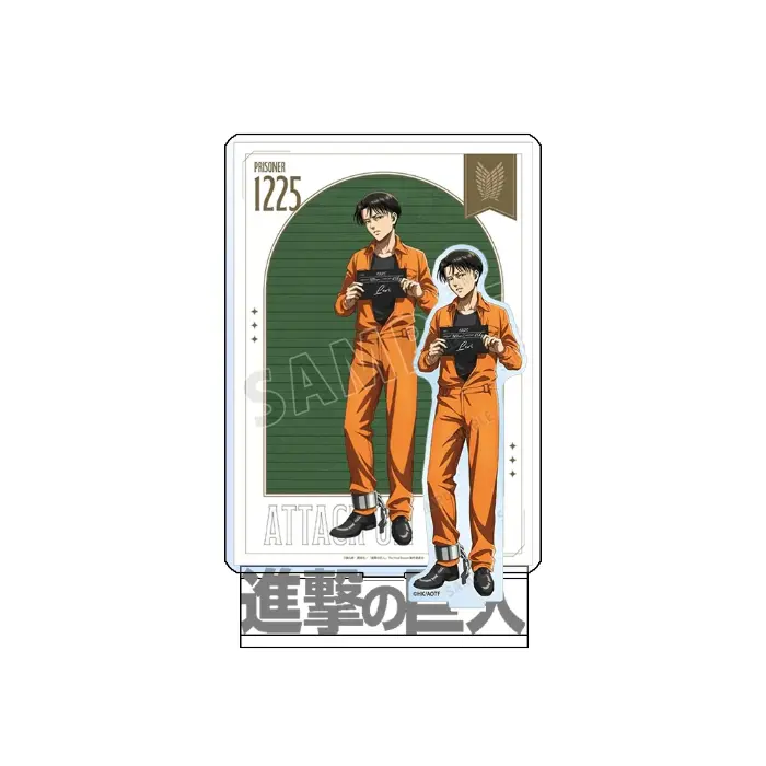 Attack On Titan Eren Levi 1 Acrylic Stand Keychain Prison Uniform Group Tabletop Ornament Custom Charm Phone Personalized, Keychain, Mô Hình Đứng Standee Anime, In 2 Mặt, Cao 6cm, Trang Trí Decor Bàn Học, Balo 4 Attack On Titan Eren Levi 1 Acrylic Stand Keychain Prison Uniform Group Tabletop Ornament Custom Charm Phone Personalized, Keychain, Mô Hình Đứng Standee Anime, In 2 Mặt, Cao 6cm, Trang Trí Decor Bàn Học, Balo - Ảnh 4