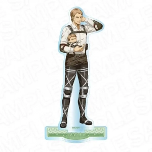 Attack On Titan Mini Doll Holding Character Acrylic Stand Figure Keychain Desktop Ornament Custom Charm Phone Personalized, Keychain, Mô Hình Đứng Standee Anime, In 2 Mặt, Cao 6cm, Trang Trí Decor Bàn Học, Balo