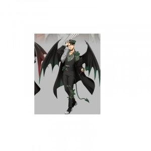 Attacking Giant Levi Devil Series Acrylic Stand Fan Made Hange Stand Elegant Eren Yeager Desk Custom Charm Phone Personalized, Keychain, Mô Hình Đứng Standee Anime, In 2 Mặt, Cao 6cm, Trang Trí Decor Bàn Học, Balo