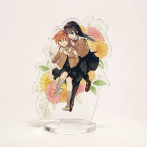 Bloom Into You Yuri Couple Acrylic Stand Model Plate Anime Character Desktop Ornament Fan Custom Charm Phone Personalized, Keychain, Mô Hình Đứng Standee Anime,  In 2 Mặt, Cao 6cm, Trang Trí Decor Bàn Học, Balo