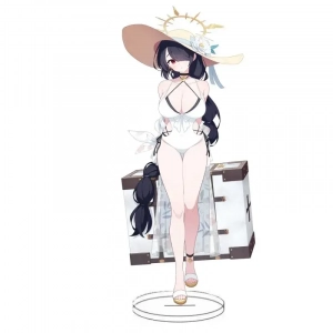 Blue Archive Acrylic Stand Shiromi Iori Character Acrylic Stand Ornament Collectible Desktop Custom Charm Phone Personalized, Keychain, Mô Hình Đứng Standee Anime,  In 2 Mặt, Cao 6cm, Trang Trí Decor Bàn Học, Balo