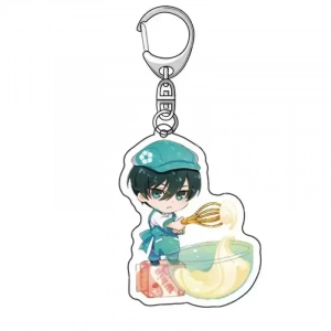 Blue Locks Dessert Ver. Rin Acrylic Pendant Cute Hyoma Chigiri Acrylic Stand Collectible Rin Custom Charm Phone Personalized, Keychain, Mô Hình Đứng Standee Anime, In 2 Mặt, Cao 6cm, Trang Trí Decor Bàn Học, Balo