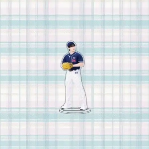 Boys Group Figures Acrylic Stand Bangcan Ball Suit Baseball Series Figure Model Album 5 Star Custom Charm Phone Personalized, Keychain, Mô Hình Đứng Standee Anime, In 2 Mặt, Cao 6cm, Trang Trí Decor Bàn Học, Balo