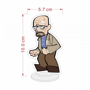 Breaking Bad Acrylic Stand & Keychain 5. Cute Cartoon Walter Jesse Gus Mike Desk Custom Charm Phone Personalized, Keychain, Mô Hình Đứng Standee Anime, In 2 Mặt, Cao 6cm, Trang Trí Decor Bàn Học, Balo