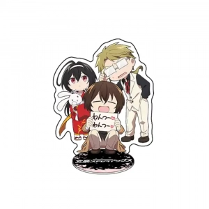 Bungo Stray Dogs Osamu Dazai Chuuya Nakahara Cute Anime Acrylic Stand Keychain Cosplay Custom Charm Phone Personalized, Keychain, Mô Hình Đứng Standee Anime, In 2 Mặt, Cao 6cm, Trang Trí Decor Bàn Học, Balo
