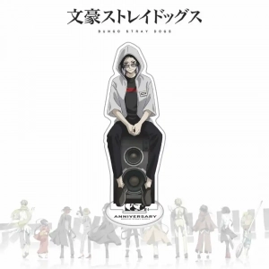Bungou Stray Dogs 10th Anniversary Acrylic Stand, Osamu Dazai Chuya Nakahara Figure, Armed Custom Charm Phone Personalized, Keychain, Mô Hình Đứng Standee Anime,  In 2 Mặt, Cao 6cm, Trang Trí Decor Bàn Học, Balo
