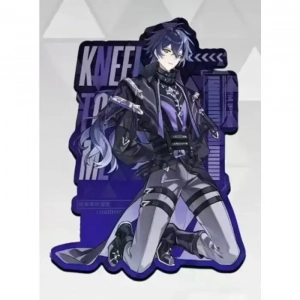 Cartoon Yuan Shen Acrylic Kneeling Posture Keychain Stand Anime Game Impacting Tartaglia Custom Charm Phone Personalized, Keychain, Mô Hình Đứng Standee Anime, In 2 Mặt, Cao 6cm, Trang Trí Decor Bàn Học, Balo