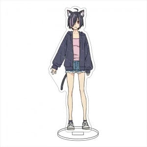 Chainsmoker Cat Yani Neko Manga Acrylic Standee Funny Cat Girl Character Desktop Ornament Custom Charm Phone Personalized, Keychain, Mô Hình Đứng Standee Anime, In 2 Mặt, Cao 6cm, Trang Trí Decor Bàn Học, Balo