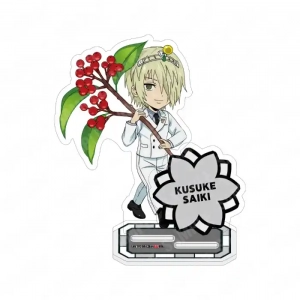 Chibi Flower Ver. Saiki K. Double Insert Acrylic Stand Keychain Kusuo Kaidou Anime Custom Charm Phone Personalized, Keychain, Mô Hình Đứng Standee Anime, In 2 Mặt, Cao 6cm, Trang Trí Decor Bàn Học, Balo