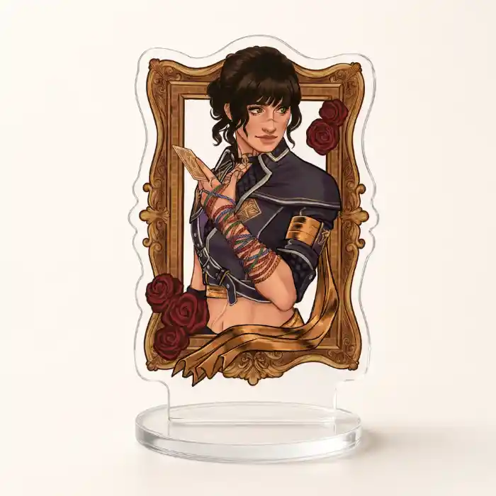 Clair Obscur Expedition 33 Sciel Vintage Golden Frame Red Rose Acrylic Stand Model Plate Game Custom Charm Phone Personalized, Keychain, Mô Hình Đứng Standee Anime, In 2 Mặt, Cao 6cm, Trang Trí Decor Bàn Học, Balo 2 Clair Obscur Expedition 33 Sciel Vintage Golden Frame Red Rose Acrylic Stand Model Plate Game Custom Charm Phone Personalized, Keychain, Mô Hình Đứng Standee Anime, In 2 Mặt, Cao 6cm, Trang Trí Decor Bàn Học, Balo - Ảnh 2