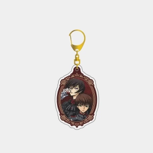 Code Geass Lelouch C.c. Suzaku Acrylic Stand Figure & Keychain Set, Gothic Vampire Style Custom Charm Phone Personalized, Keychain, Mô Hình Đứng Standee Anime, In 2 Mặt, Cao 6cm, Trang Trí Decor Bàn Học, Balo