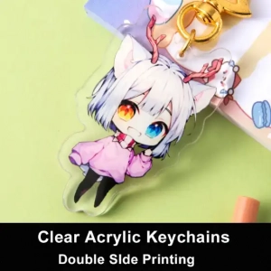 Custom Epoxy Keychains Cartoon Key Chain Photo Customized Anime Charms Hologram Clear Acrylic Custom Charm Phone Personalized, Keychain, Mô Hình Đứng Standee Anime, In 2 Mặt, Cao 6cm, Trang Trí Decor Bàn Học, Balo