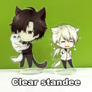 Custom Stand Rotatable Anime Figure Clear Acrylic Model Plate Desk Decor Photo Standing Sign Custom Charm Phone Personalized, Keychain, Mô Hình Đứng Standee Anime,  In 2 Mặt, Cao 6cm, Trang Trí Decor Bàn Học, Balo