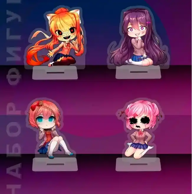 Cute Acrylic Figure Standee Set For Doki Doki Literature Club!sayori Yuri Monika Natsuki Custom Charm Phone Personalized, Keychain, Mô Hình Đứng Standee Anime, In 2 Mặt, Cao 6cm, Trang Trí Decor Bàn Học, Balo 2 Cute Acrylic Figure Standee Set For Doki Doki Literature Club!sayori Yuri Monika Natsuki Custom Charm Phone Personalized, Keychain, Mô Hình Đứng Standee Anime, In 2 Mặt, Cao 6cm, Trang Trí Decor Bàn Học, Balo - Ảnh 2