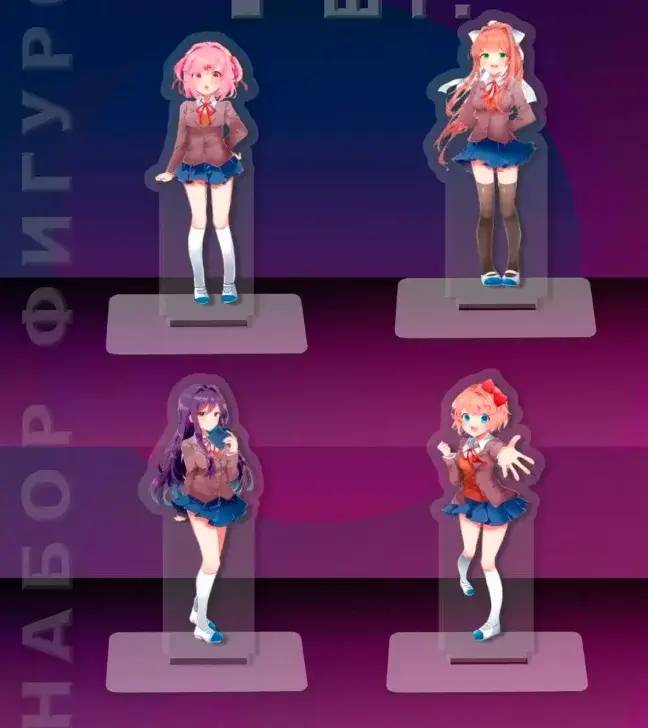 Cute Acrylic Figure Standee Set For Doki Doki Literature Club!sayori Yuri Monika Natsuki Custom Charm Phone Personalized, Keychain, Mô Hình Đứng Standee Anime, In 2 Mặt, Cao 6cm, Trang Trí Decor Bàn Học, Balo 4 Cute Acrylic Figure Standee Set For Doki Doki Literature Club!sayori Yuri Monika Natsuki Custom Charm Phone Personalized, Keychain, Mô Hình Đứng Standee Anime, In 2 Mặt, Cao 6cm, Trang Trí Decor Bàn Học, Balo - Ảnh 4