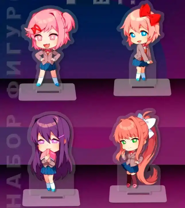 Cute Acrylic Figure Standee Set For Doki Doki Literature Club!sayori Yuri Monika Natsuki Custom Charm Phone Personalized, Keychain, Mô Hình Đứng Standee Anime, In 2 Mặt, Cao 6cm, Trang Trí Decor Bàn Học, Balo 6 Cute Acrylic Figure Standee Set For Doki Doki Literature Club!sayori Yuri Monika Natsuki Custom Charm Phone Personalized, Keychain, Mô Hình Đứng Standee Anime, In 2 Mặt, Cao 6cm, Trang Trí Decor Bàn Học, Balo - Ảnh 6