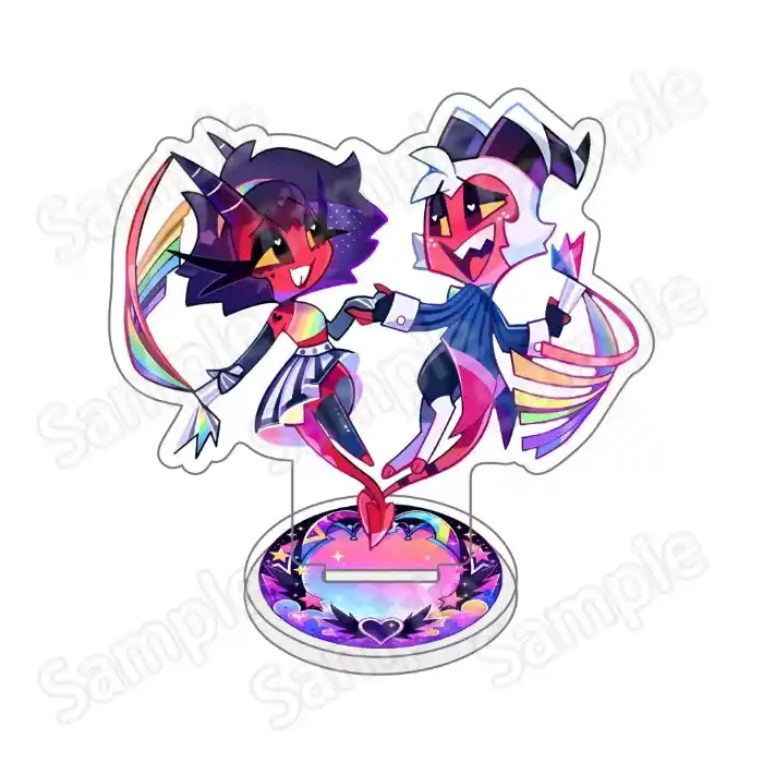 Cute Anime Hazbin Hotel Helluva Boss Acrylic Stand Figure Keychain Cartoon Character Custom Charm Phone Personalized, Keychain, Mô Hình Đứng Standee Anime, In 2 Mặt, Cao 6cm, Trang Trí Decor Bàn Học, Balo 2 Cute Anime Hazbin Hotel Helluva Boss Acrylic Stand Figure Keychain Cartoon Character Custom Charm Phone Personalized, Keychain, Mô Hình Đứng Standee Anime, In 2 Mặt, Cao 6cm, Trang Trí Decor Bàn Học, Balo - Ảnh 2