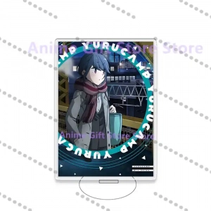 Cute Anime Laid-back Camp Acrylic Model Standing Sign Desktop Collection Ornaments Fan Gifts Custom Charm Phone Personalized, Keychain, Mô Hình Đứng Standee Anime,  In 2 Mặt, Cao 6cm, Trang Trí Decor Bàn Học, Balo