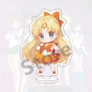 Cute Anime Sailor Moon Acrylic Stand Model Cosplay Characters Ornament Desktop Gift Custom Charm Phone Personalized, Keychain, Mô Hình Đứng Standee Anime,  In 2 Mặt, Cao 6cm, Trang Trí Decor Bàn Học, Balo