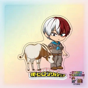 Deku Bakugo My Hero Academia Acrylic Standee & Keychain, Mha Chibi Animal Ver. Figure, Hero Custom Charm Phone Personalized, Keychain, Mô Hình Đứng Standee Anime, In 2 Mặt, Cao 6cm, Trang Trí Decor Bàn Học, Balo