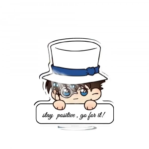 Detective Conan Acrylic Themed Learning Inspired Placard Customization Stand Model Plate Custom Charm Phone Personalized, Keychain, Mô Hình Đứng Standee Anime, In 2 Mặt, Cao 6cm, Trang Trí Decor Bàn Học, Balo