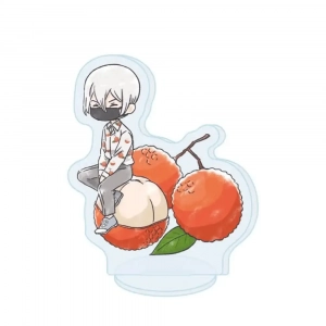 Dr Stone Ishigami Senku Acrylic Stand Keychain Chibi Green Grape Casual Shirt Ver Custom Charm Phone Personalized, Keychain, Mô Hình Đứng Standee Anime, In 2 Mặt, Cao 6cm, Trang Trí Decor Bàn Học, Balo