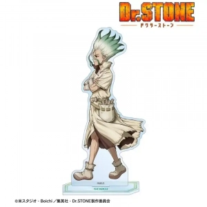 Dr.stone Stand Model Plate Senku Ishigami Kohaku Chrome Tsukasa Shishio Hyoga Acrylic Desktop Custom Charm Phone Personalized, Keychain, Mô Hình Đứng Standee Anime, In 2 Mặt, Cao 6cm, Trang Trí Decor Bàn Học, Balo