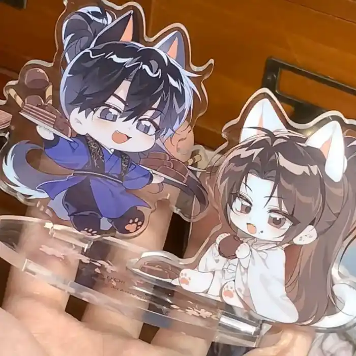 Elf Ears The Husky And His White Cat Shizun Chu Wanning Mo Ran Acrylic Stand Badge Custom Charm Phone Personalized, Keychain, Mô Hình Đứng Standee Anime, In 2 Mặt, Cao 6cm, Trang Trí Decor Bàn Học, Balo 2 Elf Ears The Husky And His White Cat Shizun Chu Wanning Mo Ran Acrylic Stand Badge Custom Charm Phone Personalized, Keychain, Mô Hình Đứng Standee Anime, In 2 Mặt, Cao 6cm, Trang Trí Decor Bàn Học, Balo - Ảnh 2
