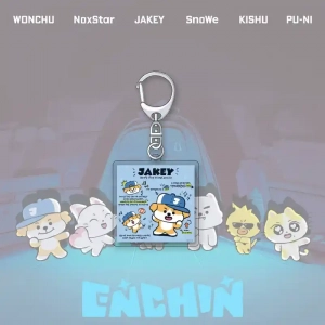 En Group Lovely Q Version Cartoon Animal Character Keychain Acrylic Stand Bag Pendant Desktop Custom Charm Phone Personalized, Keychain, Mô Hình Đứng Standee Anime, In 2 Mặt, Cao 6cm, Trang Trí Decor Bàn Học, Balo