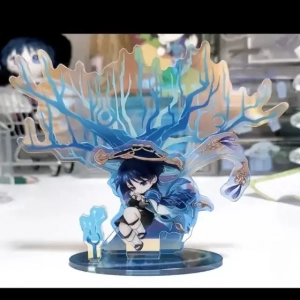 Fashion Genshin Impact Wanderer Scaramouche Acrylic Figure Stand Model Plate Desk Decor Sign Custom Charm Phone Personalized, Keychain, Mô Hình Đứng Standee Anime,  In 2 Mặt, Cao 6cm, Trang Trí Decor Bàn Học, Balo