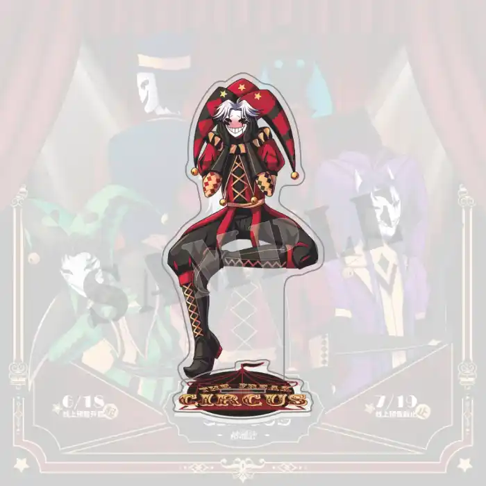 Freak Circus Acrylic Stand, Dark Gothic Jester Figure Standee, Harlequin Clown Mask Creepy Custom Charm Phone Personalized, Keychain, Mô Hình Đứng Standee Anime, In 2 Mặt, Cao 6cm, Trang Trí Decor Bàn Học, Balo 2 Freak Circus Acrylic Stand, Dark Gothic Jester Figure Standee, Harlequin Clown Mask Creepy Custom Charm Phone Personalized, Keychain, Mô Hình Đứng Standee Anime, In 2 Mặt, Cao 6cm, Trang Trí Decor Bàn Học, Balo - Ảnh 2
