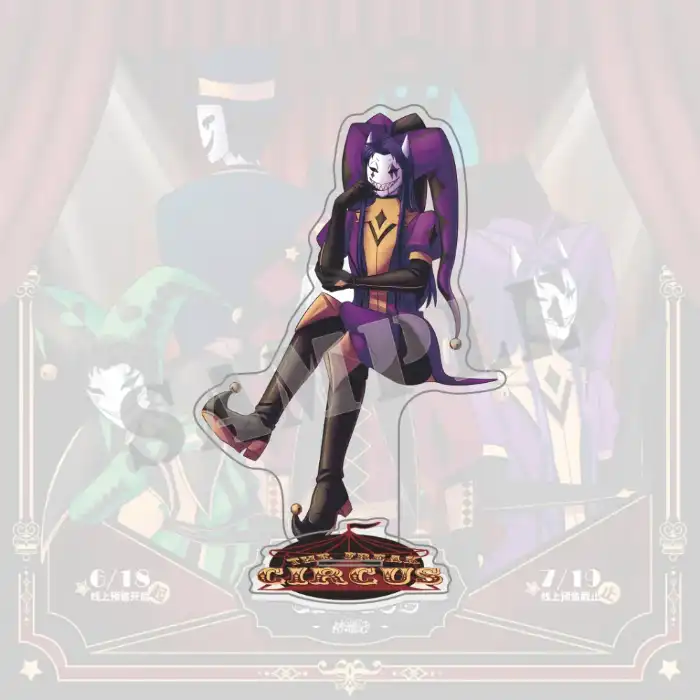 Freak Circus Acrylic Stand, Dark Gothic Jester Figure Standee, Harlequin Clown Mask Creepy Custom Charm Phone Personalized, Keychain, Mô Hình Đứng Standee Anime, In 2 Mặt, Cao 6cm, Trang Trí Decor Bàn Học, Balo 4 Freak Circus Acrylic Stand, Dark Gothic Jester Figure Standee, Harlequin Clown Mask Creepy Custom Charm Phone Personalized, Keychain, Mô Hình Đứng Standee Anime, In 2 Mặt, Cao 6cm, Trang Trí Decor Bàn Học, Balo - Ảnh 4