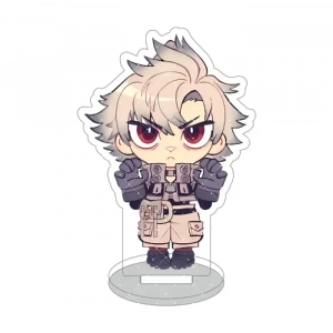 Gachiakuta Anime Chibi Acrylic Stand Figure Rudo Enjin Cute Kawaii Desktop Model Plate Custom Charm Phone Personalized, Keychain, Mô Hình Đứng Standee Anime,  In 2 Mặt, Cao 6cm, Trang Trí Decor Bàn Học, Balo