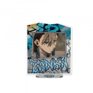 Gachiakuta Street Graffiti Frame Portrait Acrylic Stand Keychain Zanka Enjin Riyo Anime Desk Custom Charm Phone Personalized, Keychain, Mô Hình Đứng Standee Anime,  In 2 Mặt, Cao 6cm, Trang Trí Decor Bàn Học, Balo