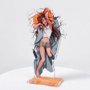 Game Alien Stage 1 Acrylic Stand Keychain Mizi Sua Ivan Sleep Lazy Daily Style Character Custom Charm Phone Personalized, Keychain, Mô Hình Đứng Standee Anime, In 2 Mặt, Cao 6cm, Trang Trí Decor Bàn Học, Balo