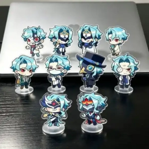Game Fatui Il Dottore Zandik The Doctor Cosplay Standing Plate Acrylic Figure Stand 10pcs/set Custom Charm Phone Personalized, Keychain, Mô Hình Đứng Standee Anime,  In 2 Mặt, Cao 6cm, Trang Trí Decor Bàn Học, Balo